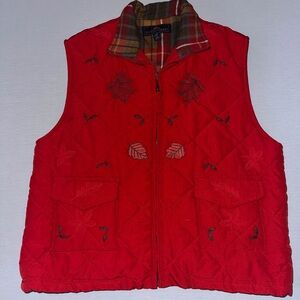 Red Quilted Vest